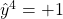 \hat{y}^4=+1